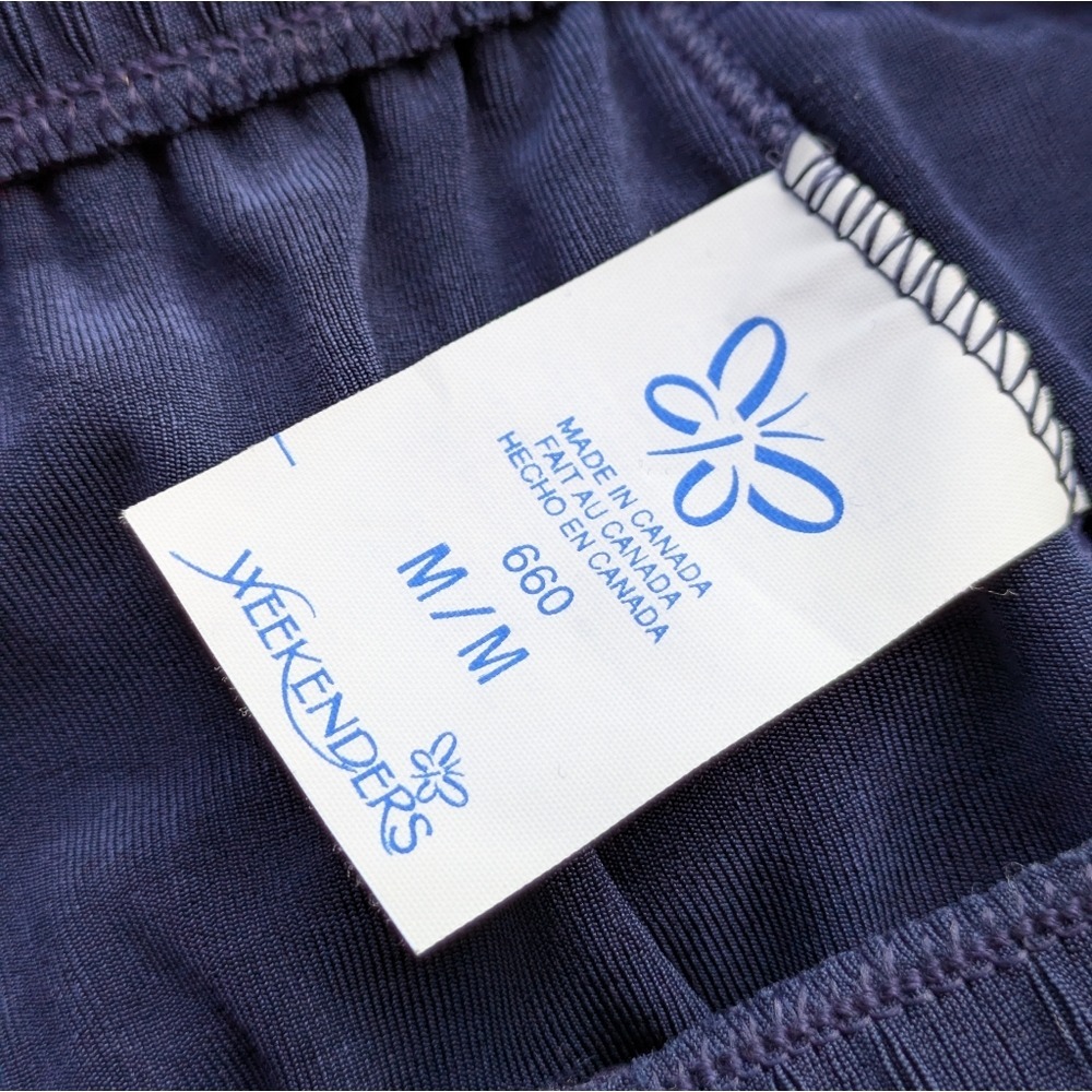 Lounge Set Blue Top and Pants Two Piece Knit Comfort Relaxed Fit, Medium - Picture 4 of 11